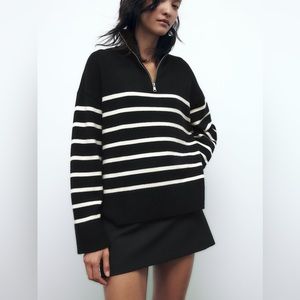 Zara striped sweater size XS